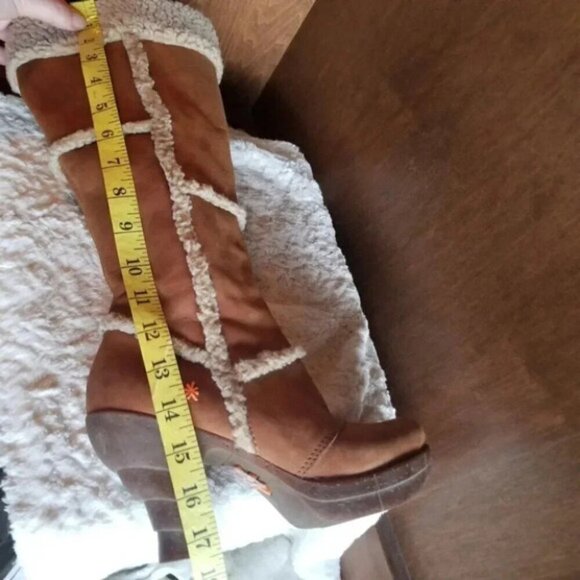 The Art Company Sherpa Leather Suede Knee High Boots 37 - Picture 12 of 15